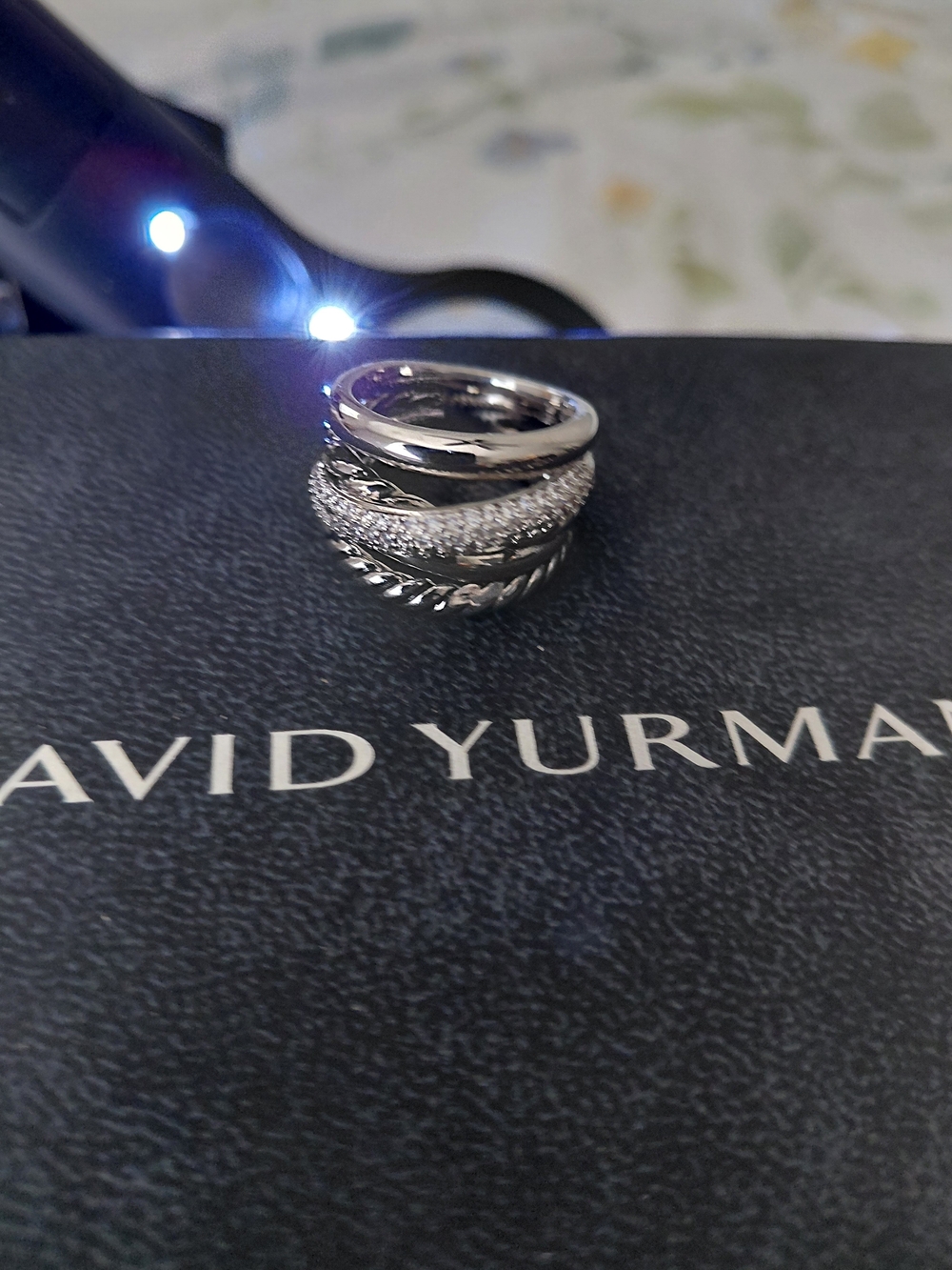 David Yurman Sterling Silver Multi-Row Stackable Ring - Silver